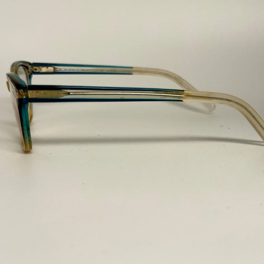 Cinzia Europa‎ CIN-5064 C3 Teal Clear Cat Eye Eyeglass Frames 52-17-140